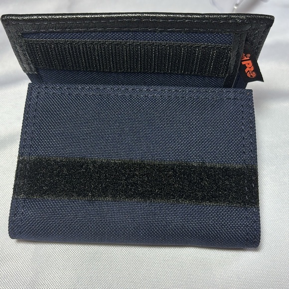 Timberland PRO Men's Leather & Canvas Trifold Wallet Set AP2 Navy - Picture 7 of 8